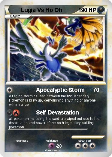 Pokemon Lugia Vs Ho Oh
