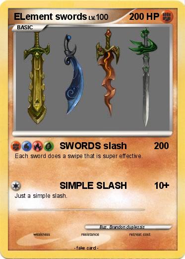 Pokemon ELement swords