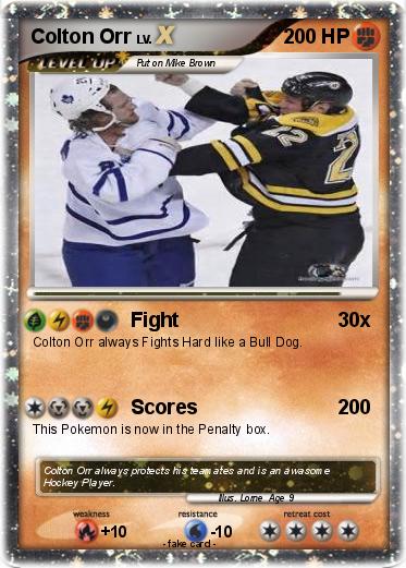 Pokemon Colton Orr