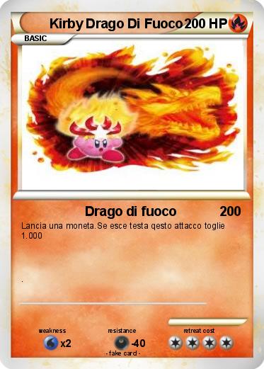 Pokemon Kirby Drago Di Fuoco