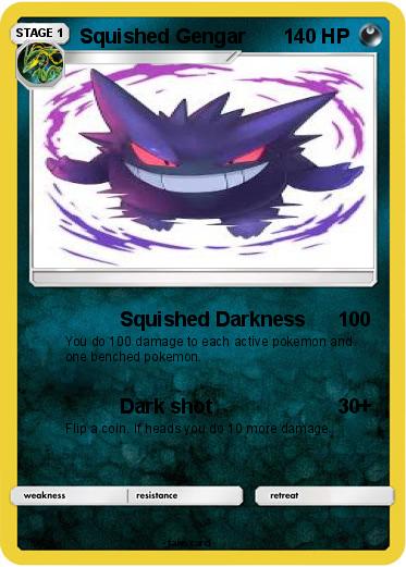 Pokemon Squished Gengar