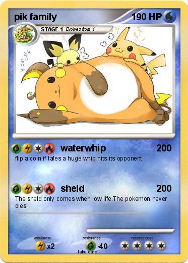 Pokemon pik family