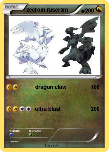 Pokemon zecrom ruseram
