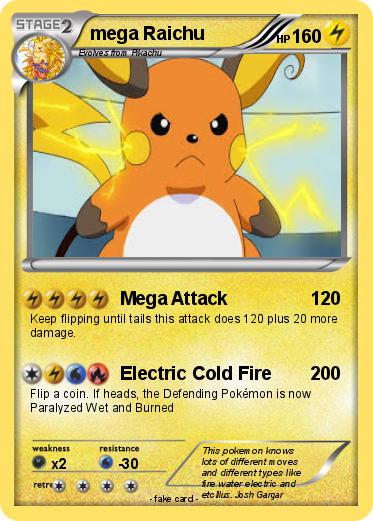 Pokemon mega Raichu