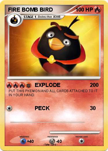 Pokemon FIRE BOMB BIRD