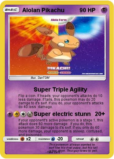 Pokemon Alolan Pikachu