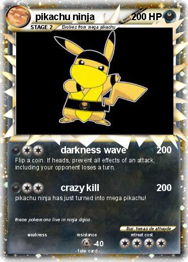 Pokemon pikachu ninja