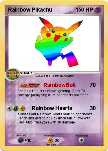 Pokemon Rainbow Pikachu
