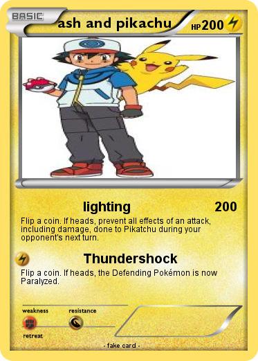 Pokemon ash and pikachu