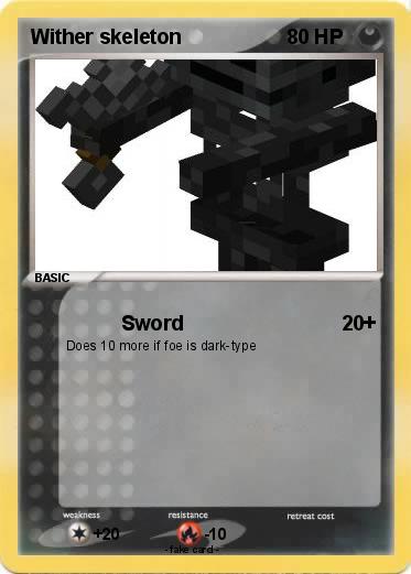 Pokemon Wither skeleton