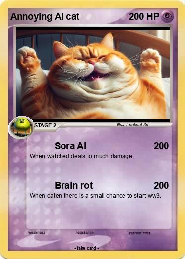 Pokemon Annoying AI cat