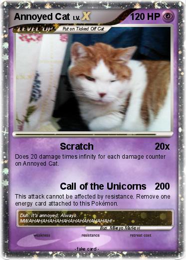 Pokemon Annoyed Cat