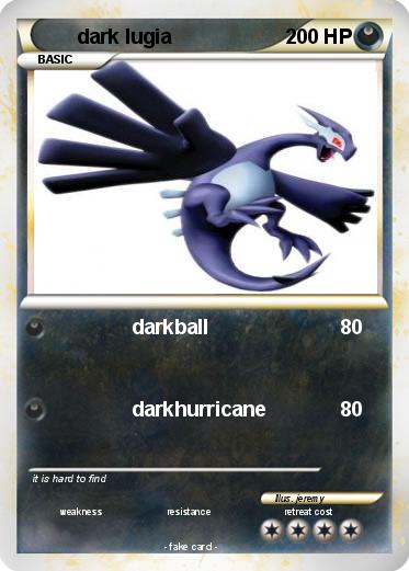Pokemon dark lugia