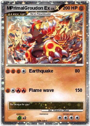 Pokemon MPrimalGroudon Ex