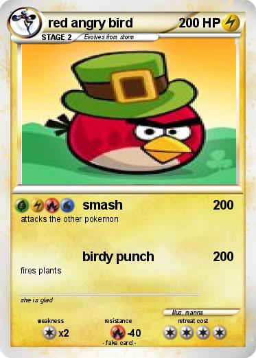 Pokemon red angry bird