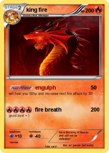 Pokemon king fire