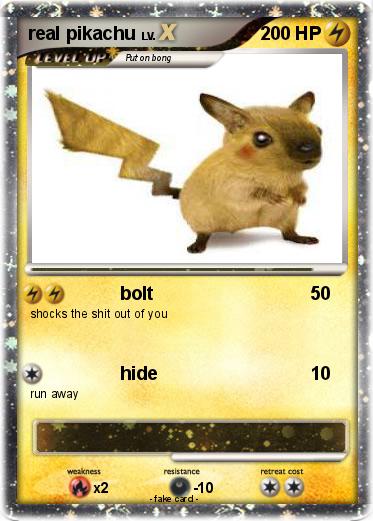 Pokemon real pikachu