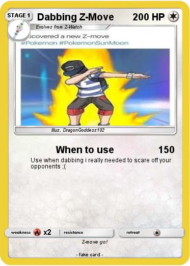Pokemon Dabbing Z-Move