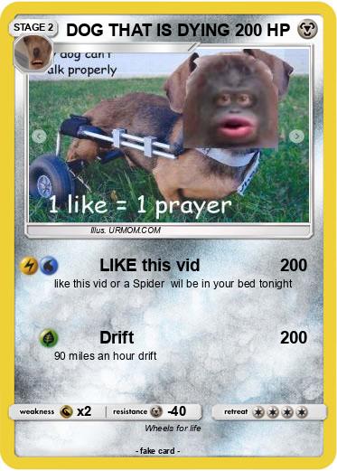 Pokemon DOG THAT IS DYING