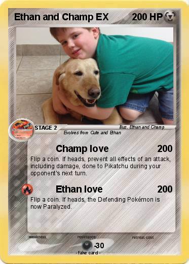 Pokemon Ethan and Champ EX