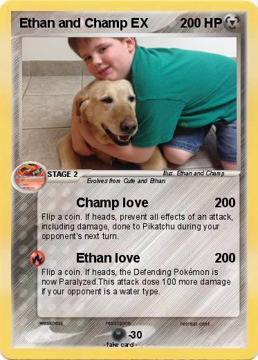 Pokemon Ethan and Champ EX