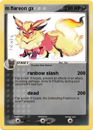 Pokemon m flareon gx