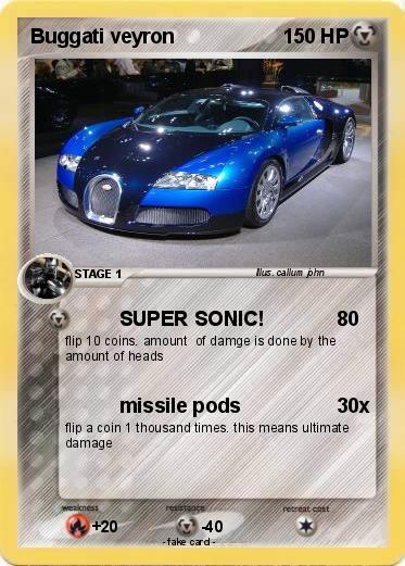 Pokemon Buggati veyron