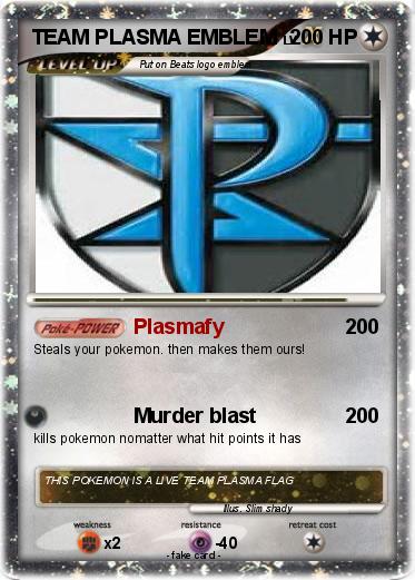 Pokemon TEAM PLASMA EMBLEM