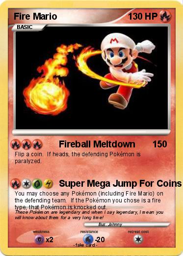 Pokemon Fire Mario