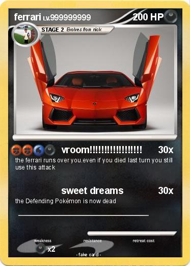Pokemon ferrari