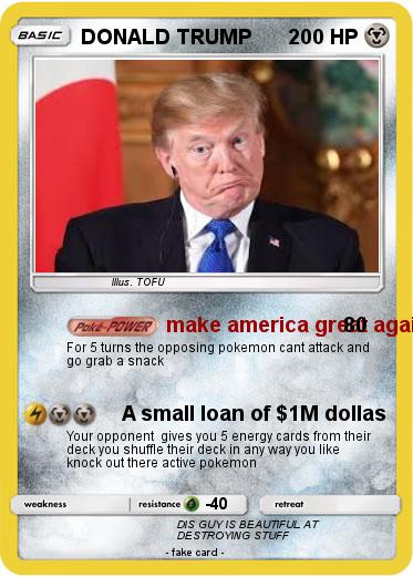 Pokemon DONALD TRUMP