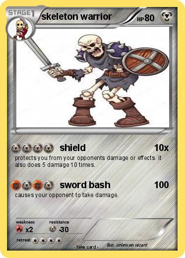 Pokemon skeleton warrior