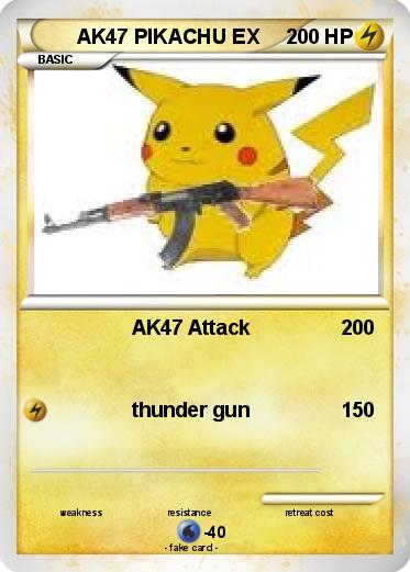 Pokemon AK47 PIKACHU EX