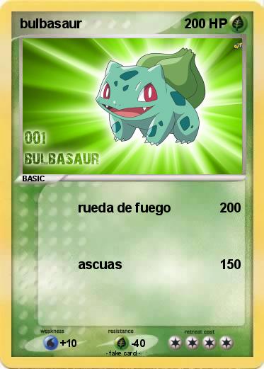 Pokemon bulbasaur