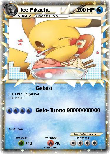 Pokemon Ice Pikachu