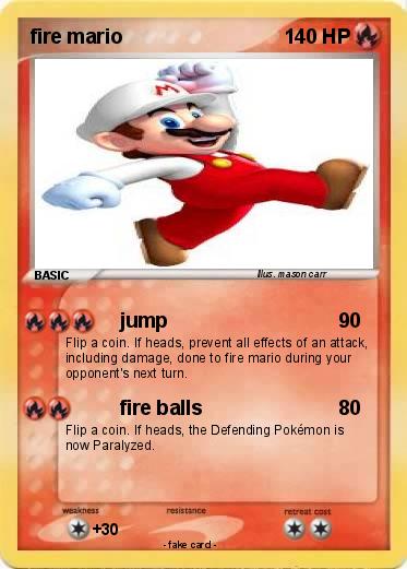 Pokemon fire mario