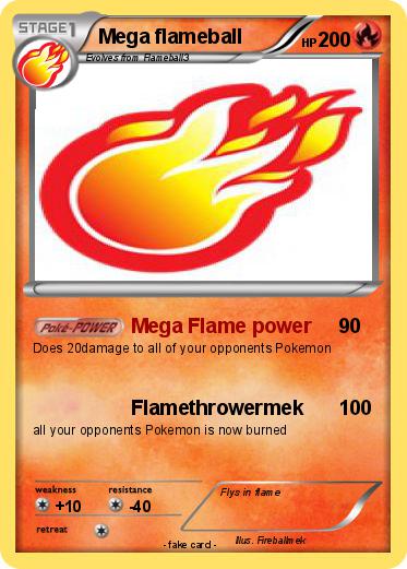 Pokemon Mega flameball