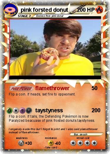 Pokemon pink forsted donut