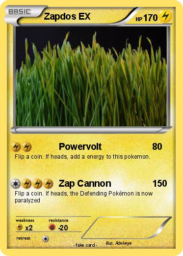 Pokemon Zapdos EX