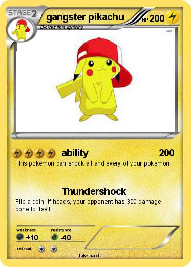 Pokemon gangster pikachu
