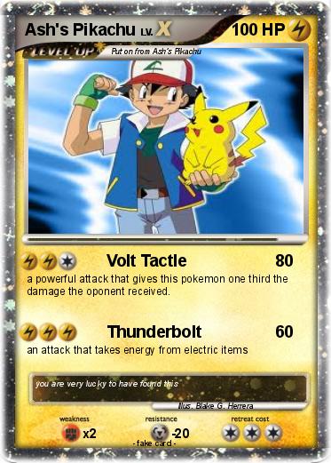Pokemon Ash's Pikachu