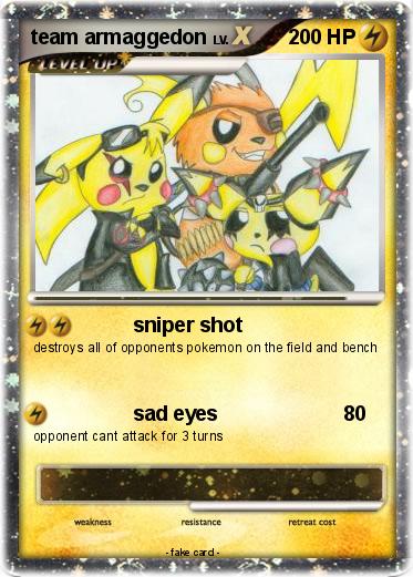 Pokemon team armaggedon