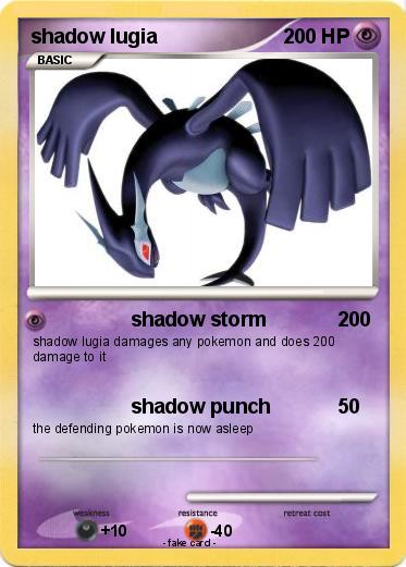 Pokemon shadow lugia