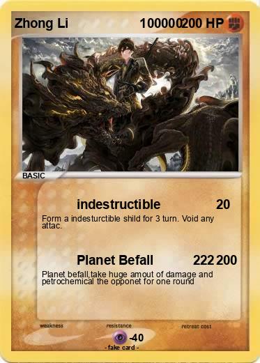 Pokemon Zhong Li                    100000