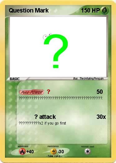 Pokemon Question Mark