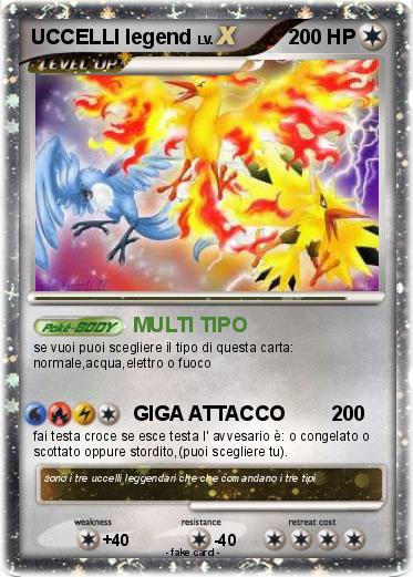Pokemon UCCELLI legend