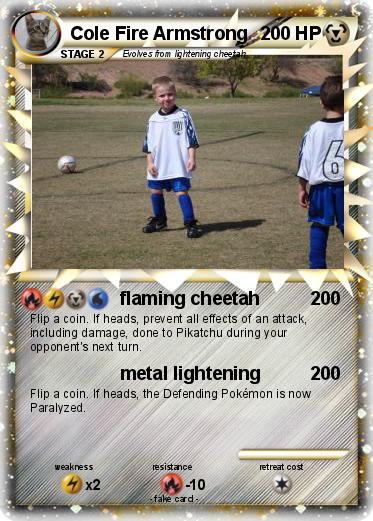 Pokemon Cole Fire Armstrong