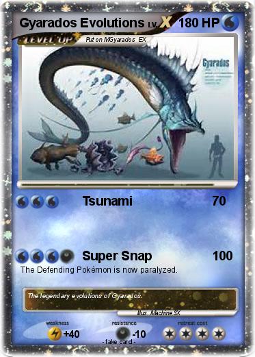Pokemon Gyarados Evolutions