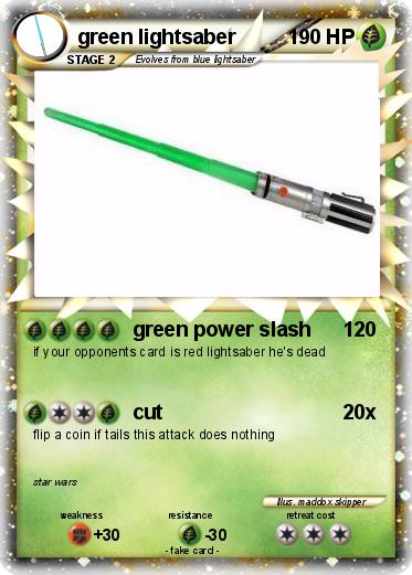 Pokemon green lightsaber