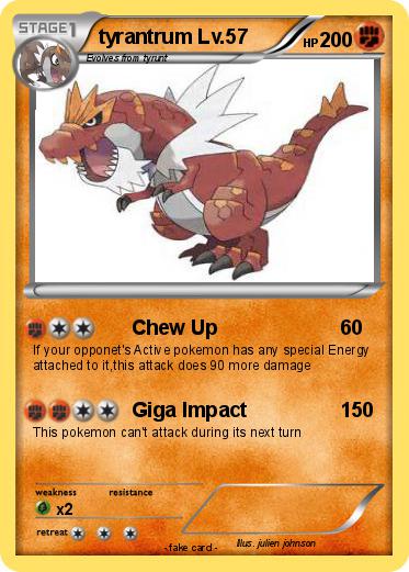 Pokemon tyrantrum Lv.57